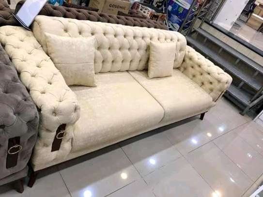 Latest off-white three seater cream sofa image 1
