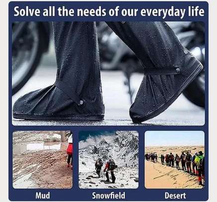 portable foldable reusable waterproof cover boots image 1