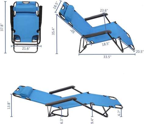 2-in-1 Beach Lounge Chair & Camping Chair image 3