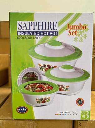 3Piece Sapphire Insulated Hot Pots image 1