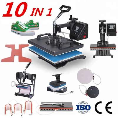 Combo Sublimation T-shirt Heat Transfer Printer For 10 In 1 image 3