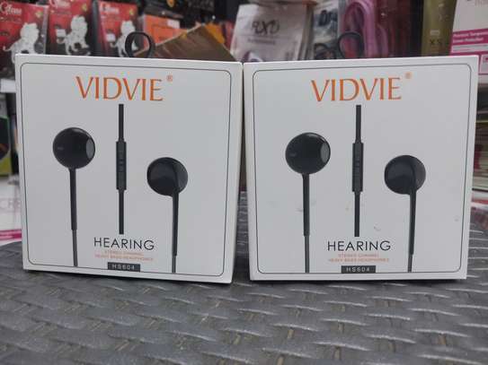 Vidvie HS604 Earphones With Remote And Mic - BLACK image 3