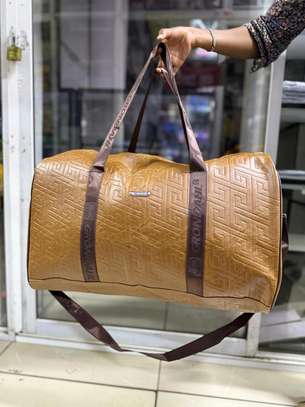 *Travel Pu leather  Large size duffel bag Bag image 3