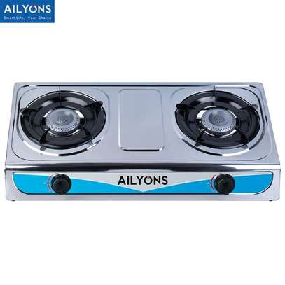 AILYONS GS013 Stainless Steel Table Top Double Burner image 1