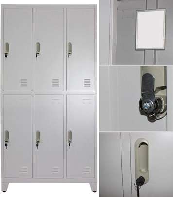 Office Cabinet:  6-Locker Modern Secure Cabinet image 5