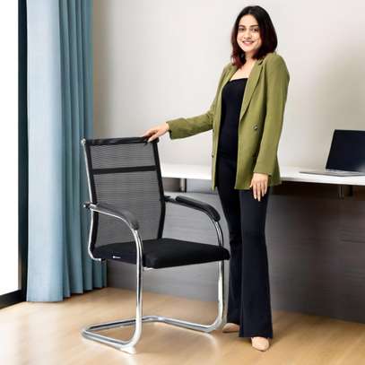 Office Chair: Mesh Visitor's Office Chair image 4