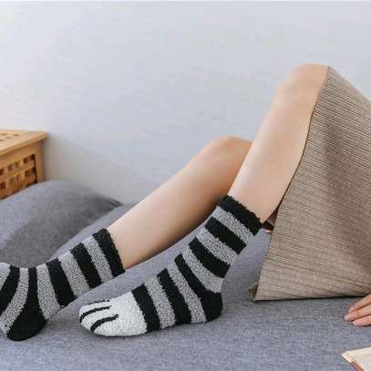 *fluffy indoor socks image 1