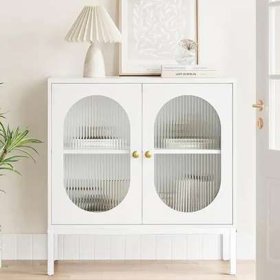 Cabinets : 2-Door Glass Display Storage Cabinet image 4