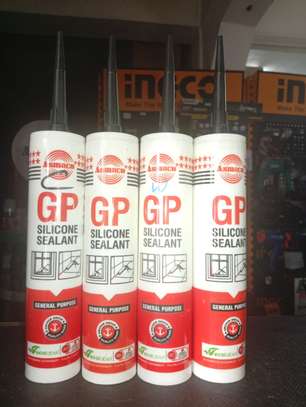 silicone sealant -white, black, grey and clear image 2
