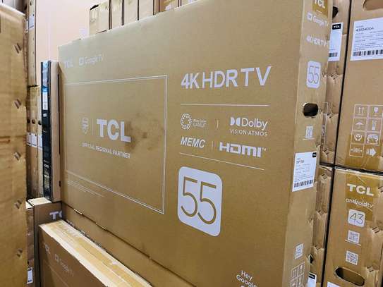 TCL 55 INCHES SMART GOOGLE 4K FRAMELESS TV image 1