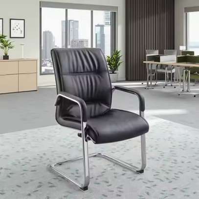 Leather Office Guest Chair image 2