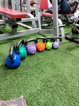 Coated colored kettle bells image 2