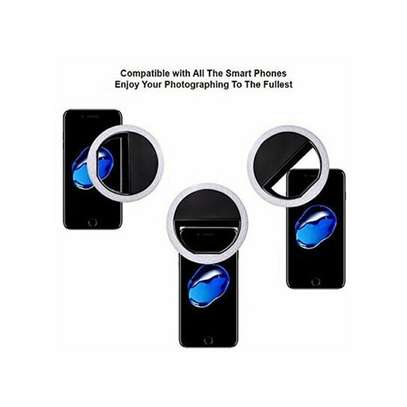 Selfie Ring Light- 4 Modes- Clip- Phone - image 3