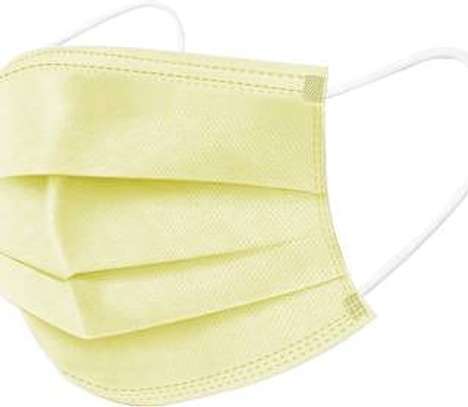 Yellow 3ply Surgical masks image 1