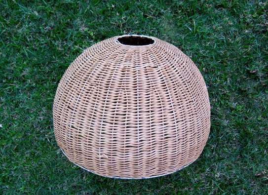 WICKER LAMP SHADE IMPORTED image 4