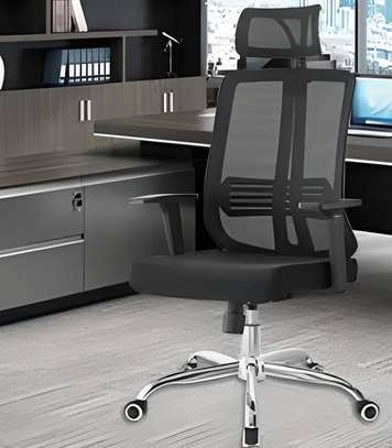 Office Chair: Strong Backrest Support Ergonomic Office Seat image 1