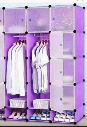 Purple plastic wardrobe image 1