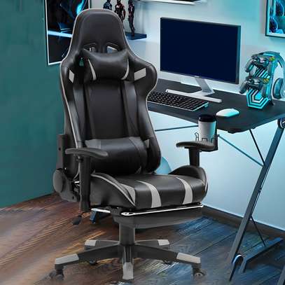 Office Chair: Back Angle Leather Game Chair Ergonomic Design image 6