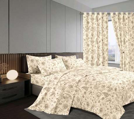 7 PC Duvet- Curtain set image 4