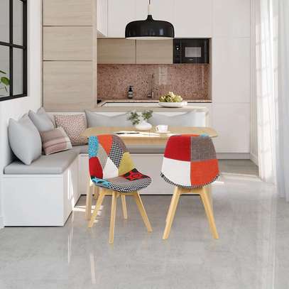 Dining Chair:  Multi-Colored Eames Dining Chair image 1