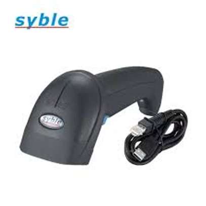 POS  USB 1D barcode scanner with stand image 1