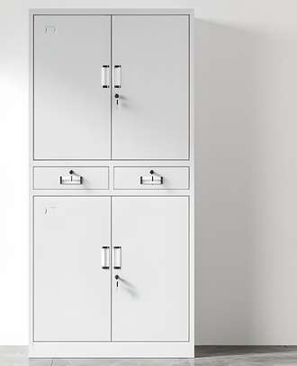 Office Cabinet: Four-Door Cabinet with 2 Small Drawers image 2