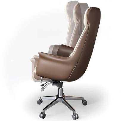 Office Chair: High Back Ivory Study Chair With Tilt Lock image 2