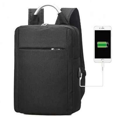 Fashion Laptop Bag USB Black Antitheft Bag image 1