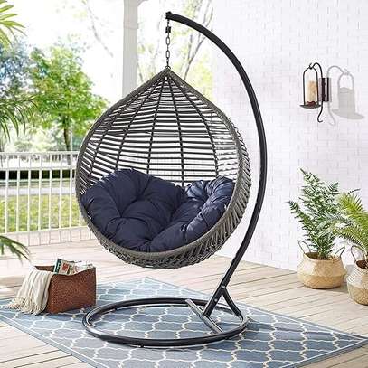 Luxury Wicker Hanging Egg Chair – Modern Rattan Swing image 3