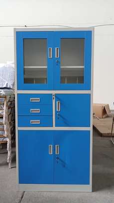 Filing Cabinet: Secure Metallic Office Cabinet With Safe image 2
