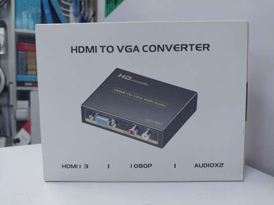 Powered HDMI to VGA/Audio Converter image 1