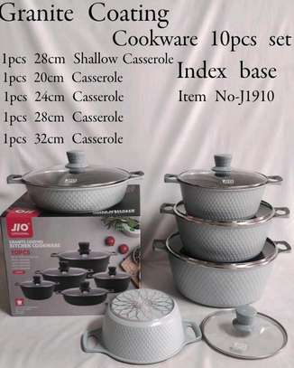 Granite coating cookware set image 4