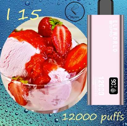 ELFWORLD I15 PRO 12000 Puffs Vape – Strawberry Ice Cream image 1