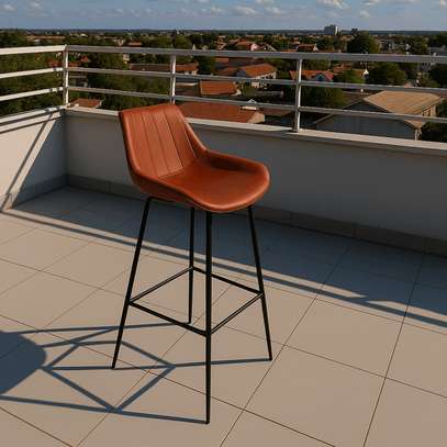 Faux Leather Upholstered Bar Stool image 4