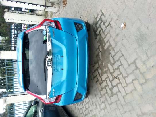 Honda Fit hybrid blue image 1