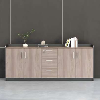 Office Cabinet; Four Drawers Wooden Credenza Cabinet image 3