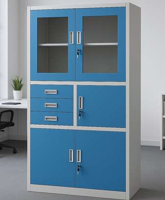 2-Door Steel Office Cabinet with Safe image 9