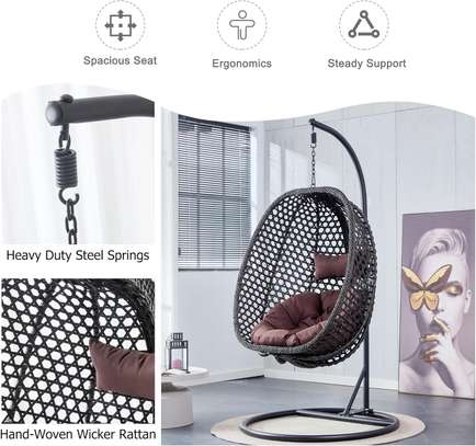 Home Chair; Relax Outdoor Rattan Hammock Home Chair image 3