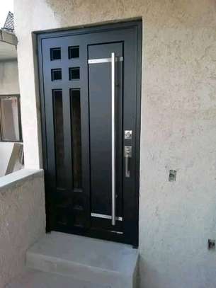 QUALITY MODERN STEEL SINGLE DOOR image 4