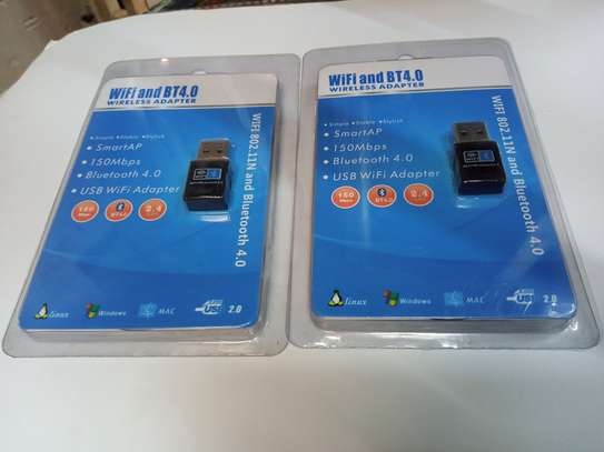 2-IN-1 WIFI Wireless Receiver Bluetooth 4.0 Adapter Dongle image 1
