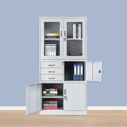 2 - Door Metallic Office Cabinet with Safe image 4
