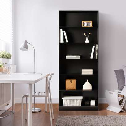 White Open Wooden Bookshelf image 5