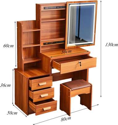 Vanity Dressing table with sliding mirror image 3