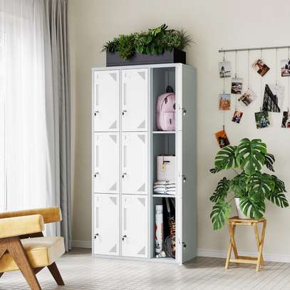 Storage Cabinets: 9-Locker Steel Office Cabinet image 4