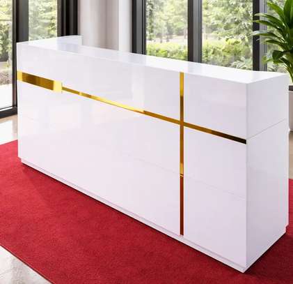 1.6M Wooden Office Reception Desk image 5