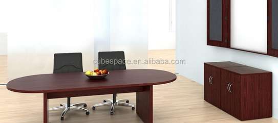 Conference Table: Durable 180 Oval Wooden Table for Meeting image 4
