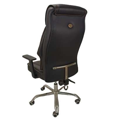 Office Chair; Generic Orthopedic Leather Office Chair image 6