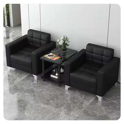 Office Sofa; Elite Leather Quality Office Sofa image 2