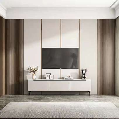 fluted wall panels for tv wall image 1