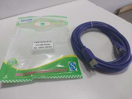 USB 3.0 Cable Blue High Speed 5 Gbps printer cable image 2